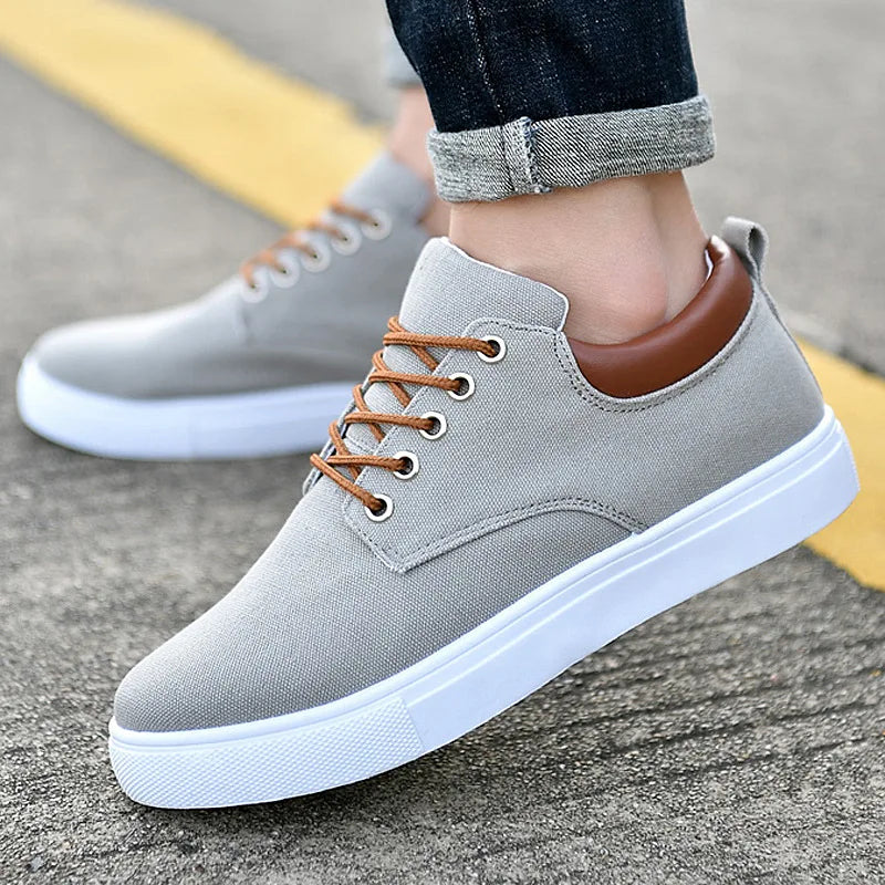 Men's Canvas Sneakers - Solid Colors