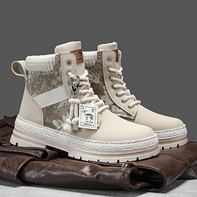 Canvas High Top Shoes for Men