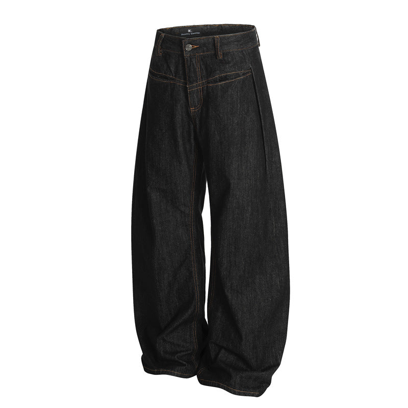 Men's Vintage Tapered Jeans - Loose Fit Inspired by Japanese Streetwear
