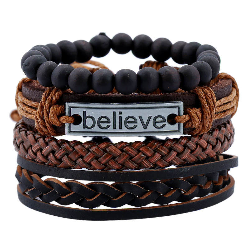 Punk Leather Bracelets - Adjustable