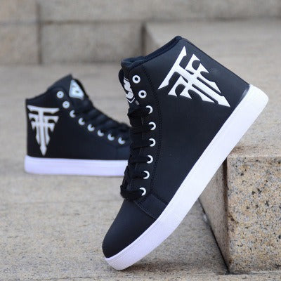 Men's Casual High Top Sports Shoes - Lace Up Running Sneakers