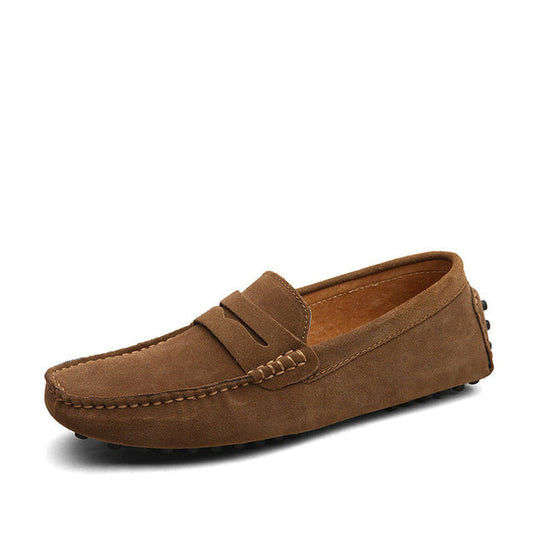 Men's Moccasins Loafers - High-Quality Genuine Leather Flats
