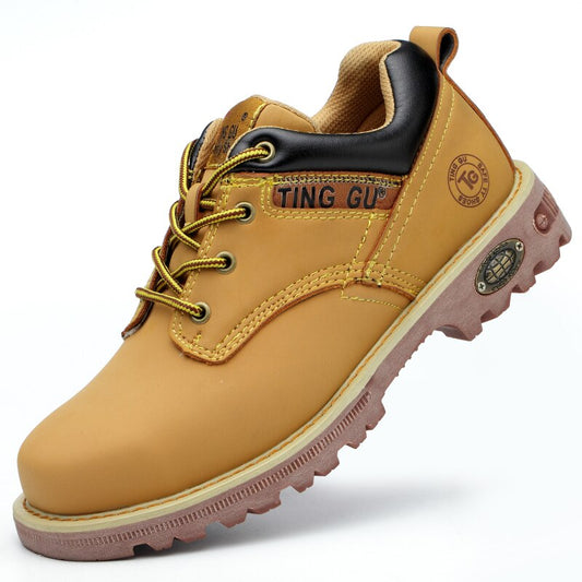Steel Toe Shoes for Men - Safety Work Boots for Outdoor Use