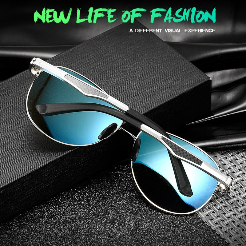 Aluminum Magnesium Polarized Men's Sunglasses Aviation Style Driving Shades