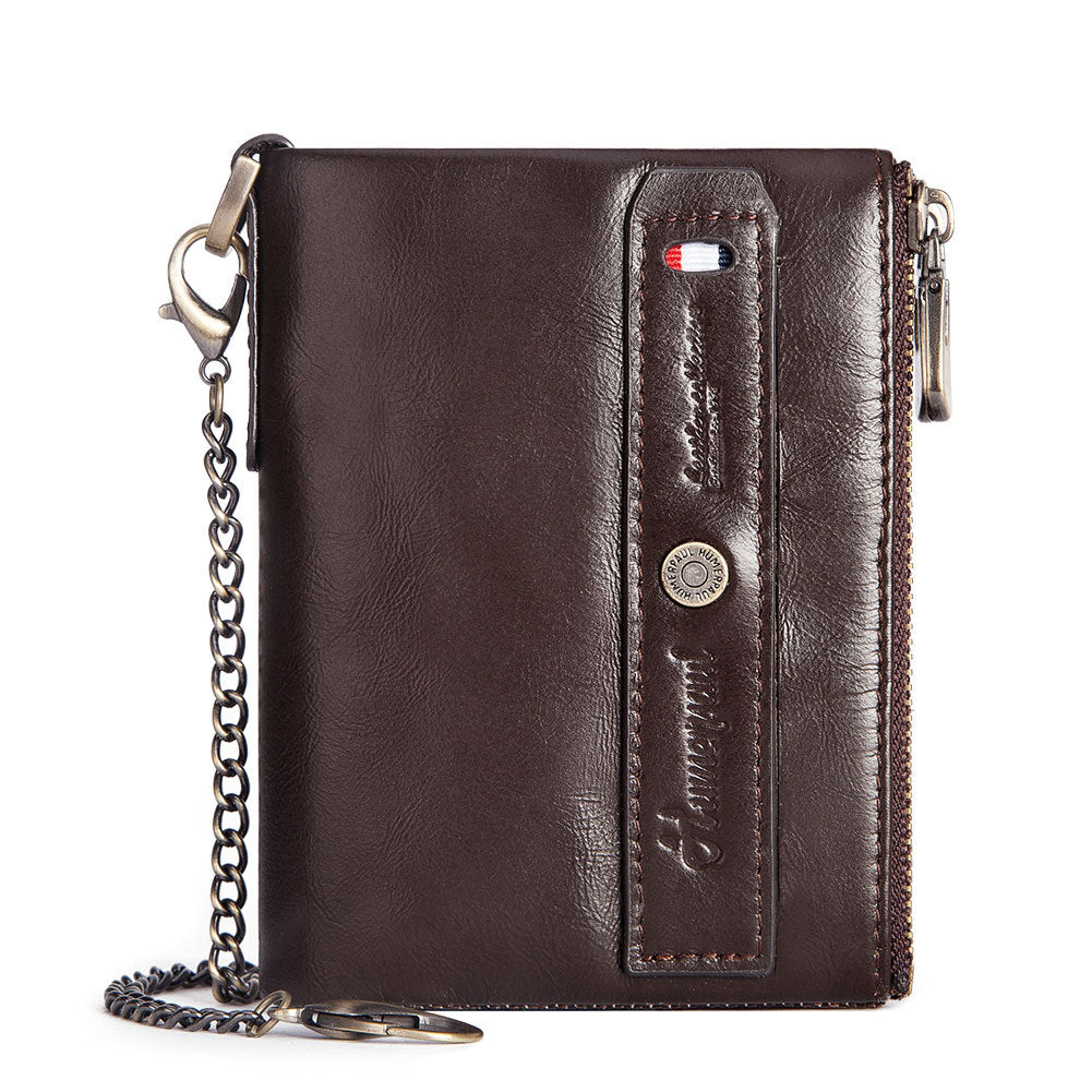 Genuine Leather Men's Wallet - Cowhide