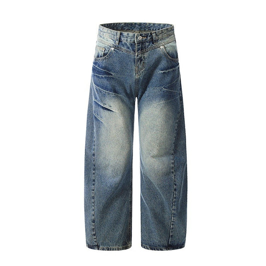 Bent Knife Jeans for Men and Women - High Street Loose Wide Leg Casual Pants