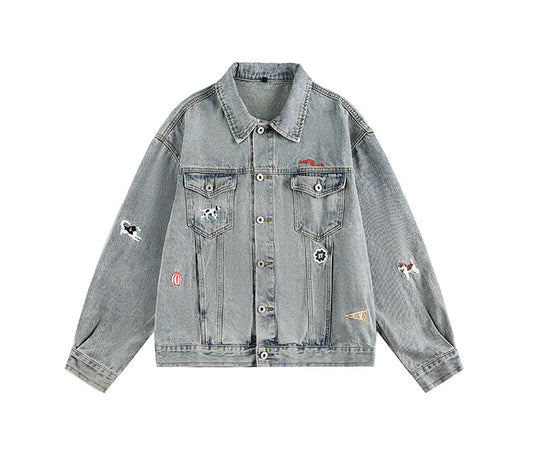 Street Style High-Street Denim Jacket