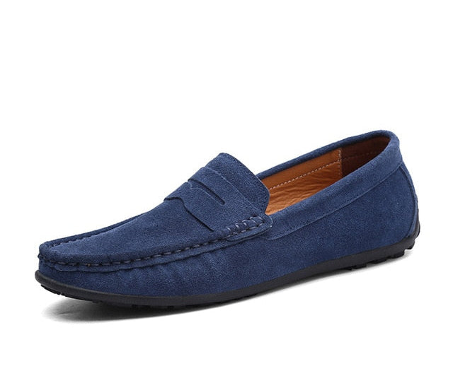 Men's Moccasins Loafers - High-Quality Genuine Leather Flats