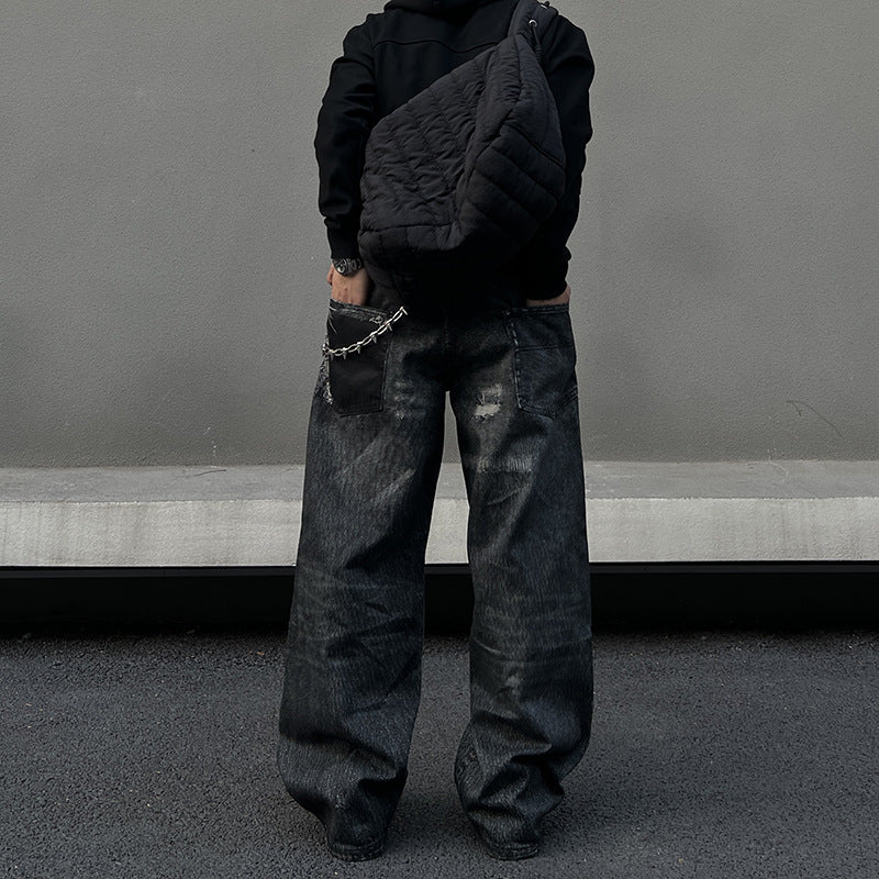 Washed Denim Jeans - Unisex