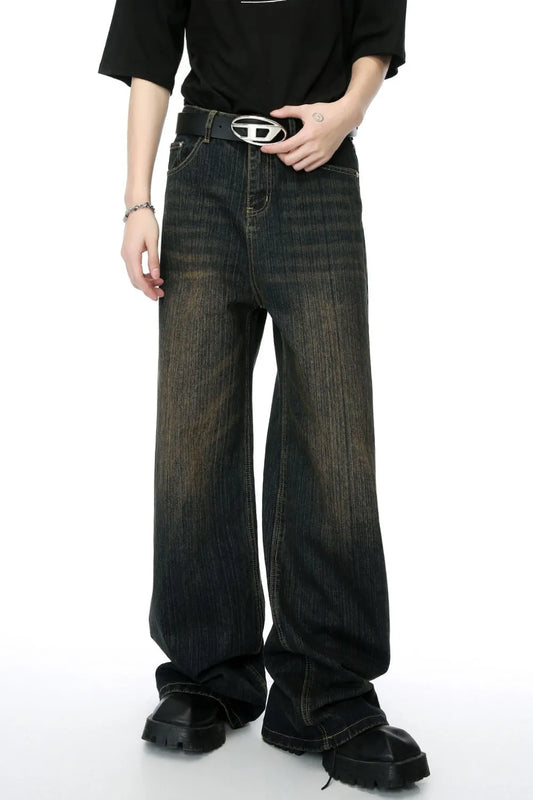 High Rise Wide Leg Jeans - Premium Japanese Denim