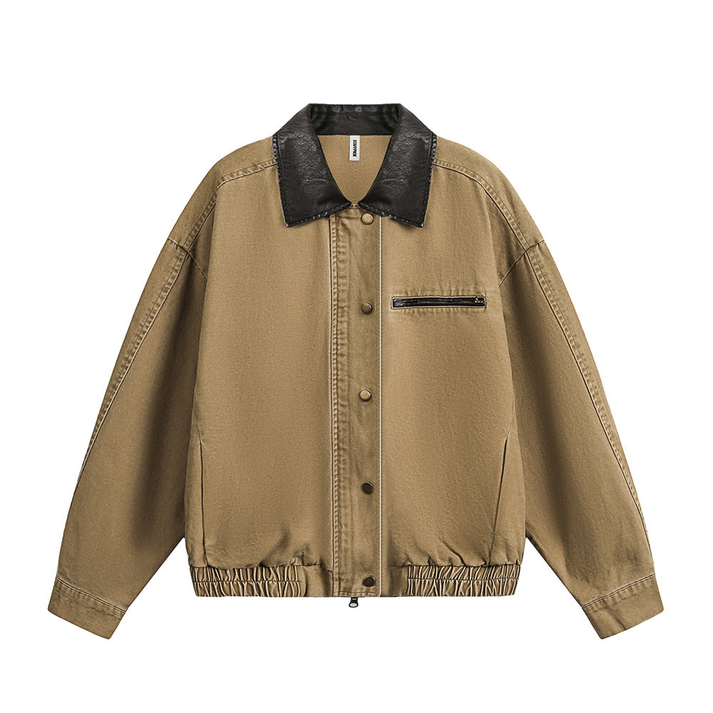 Washed Brown Denim Jacket