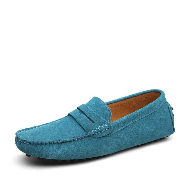 Men's Moccasins Loafers - High-Quality Genuine Leather Flats