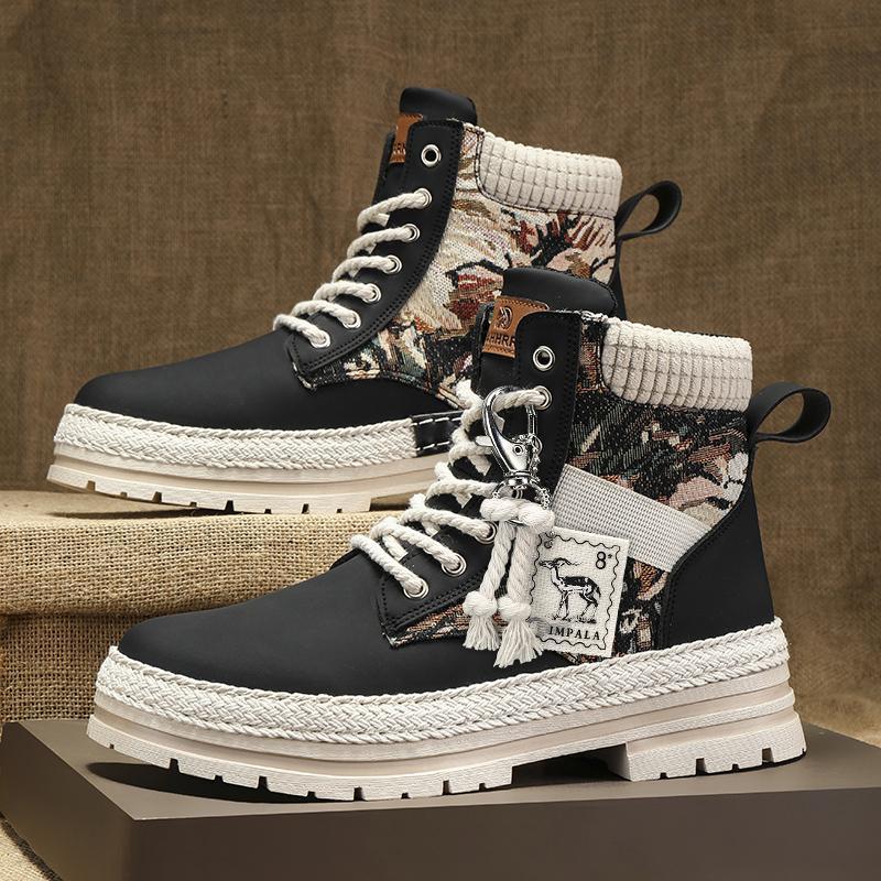 Canvas High Top Shoes for Men