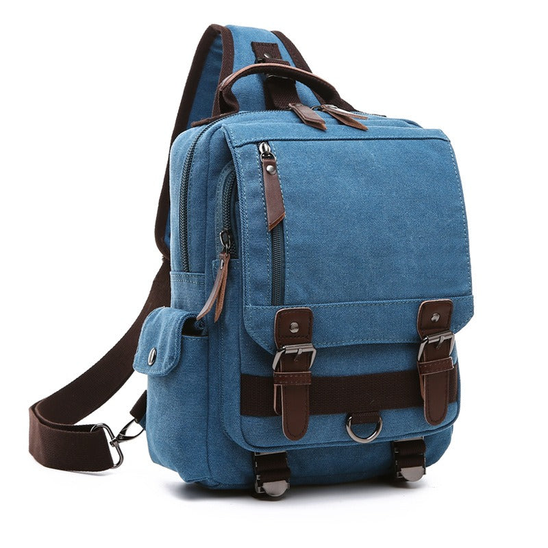 Canvas Backpack For Men Travel Laptop Rucksack Durable Everyday Use