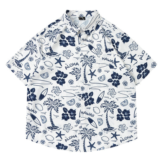 Hawaiian Short Sleeve Shirt for Couples