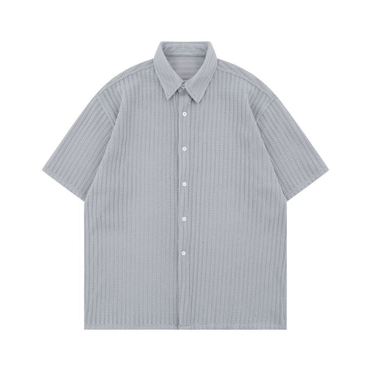 Striped Short Sleeve Shirt for Men