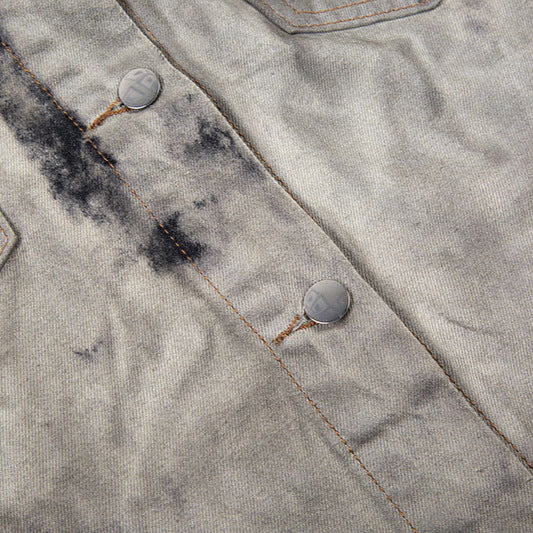 Tie Dye Loose Hip-Hop Denim Jacket