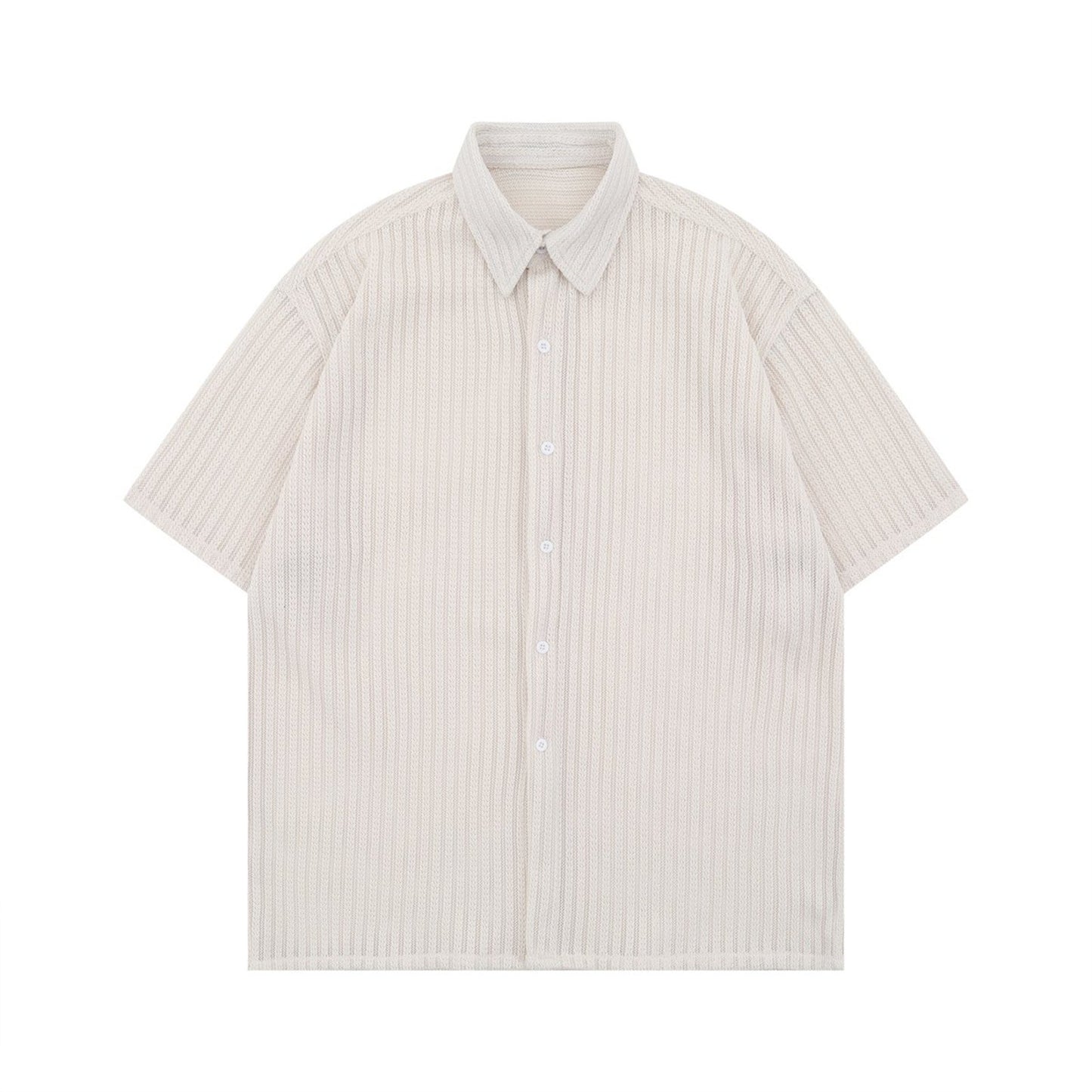 Striped Short Sleeve Shirt for Men