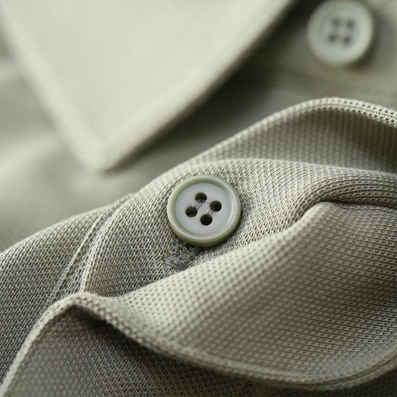 Short Sleeve Polo Shirt for Men High-Grade Flip Collar T-Shirt