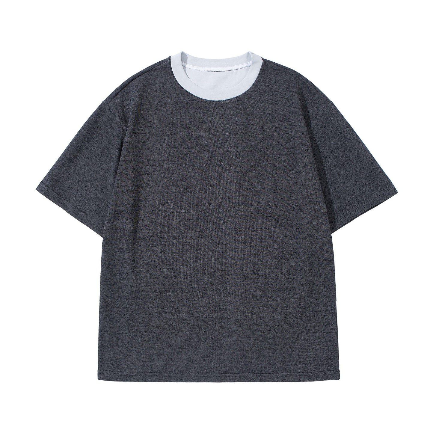 Color Blocked Round Neck T-Shirts