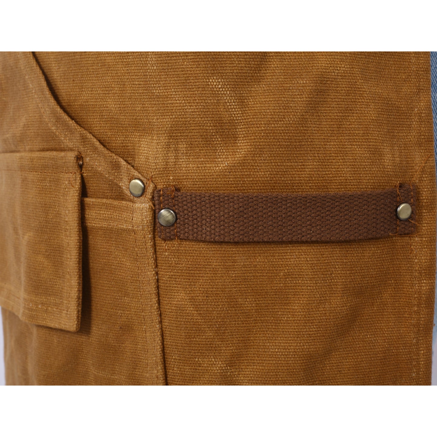 Long Heavy Duty Waxed Canvas Tool Apron