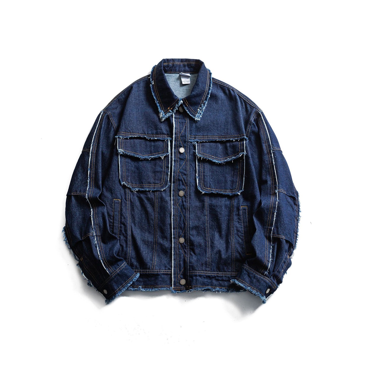 Fringed Denim Loose Casual Jacket