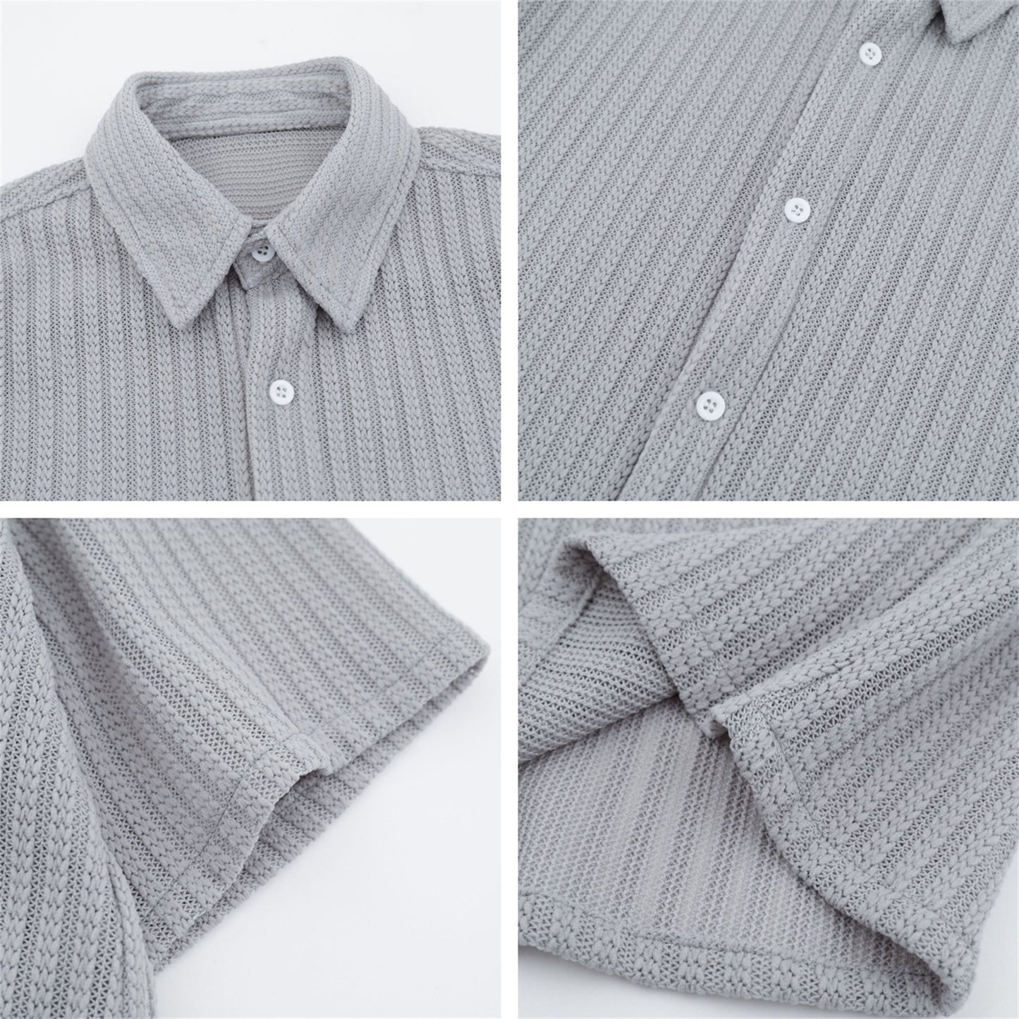 Striped Short Sleeve Shirt for Men