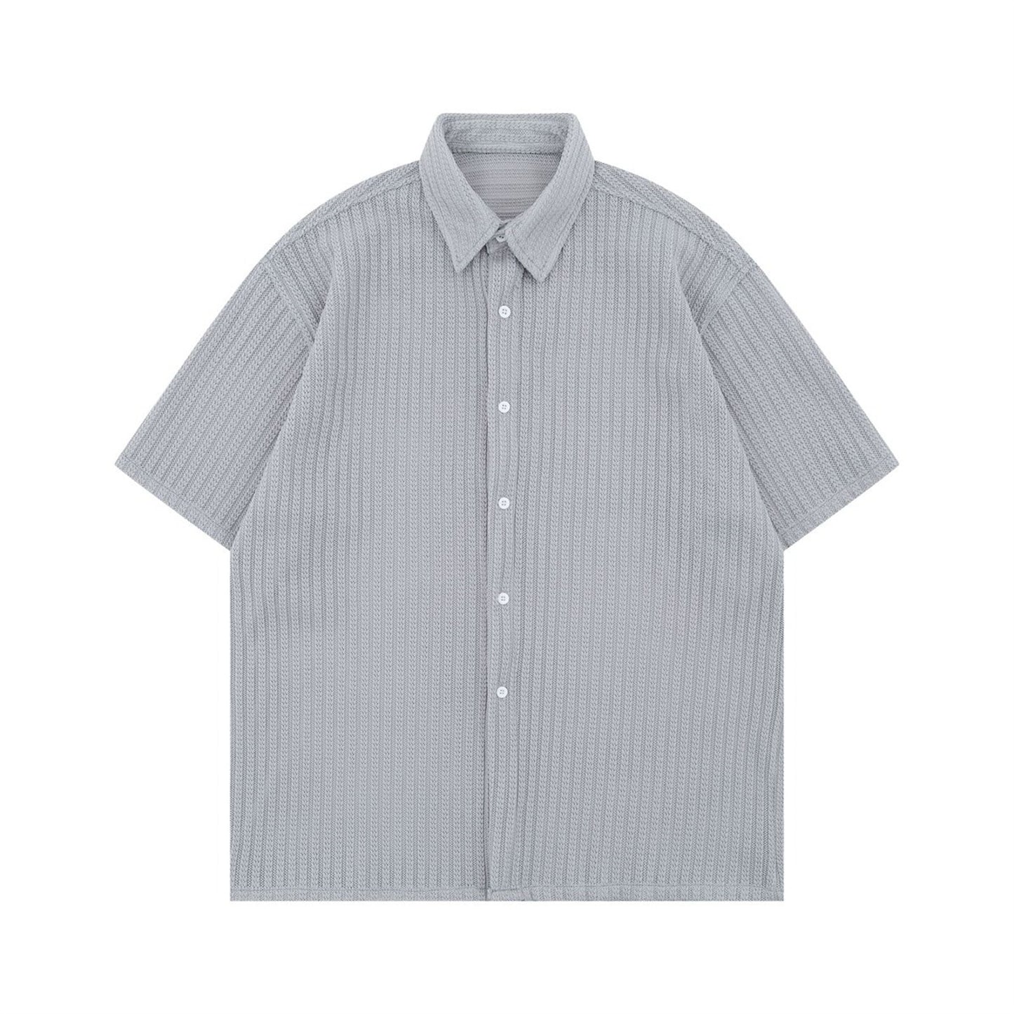 Striped Short Sleeve Shirt for Men