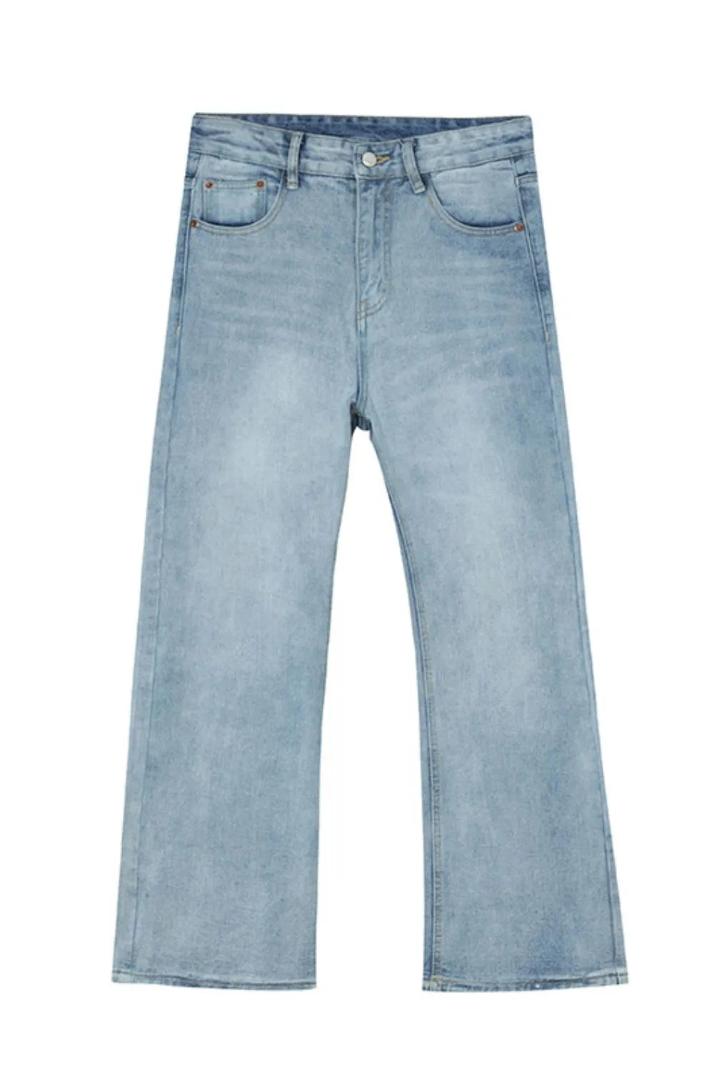 Premium Straight Leg Jeans with Pockets - Japanese Denim