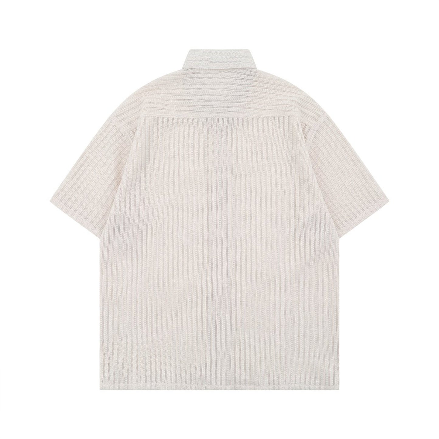 Striped Short Sleeve Shirt for Men