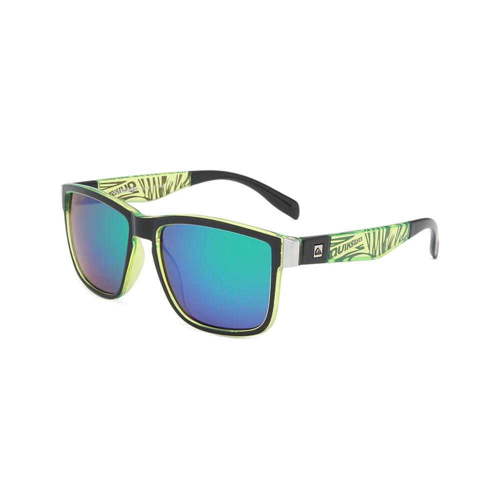 Photochromic Wrap Square Sunglasses UV400 Retro Decorative Pattern