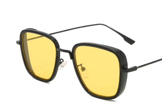 Steampunk Sunglasses Vintage Square Metal Frame UV400 Eyewear