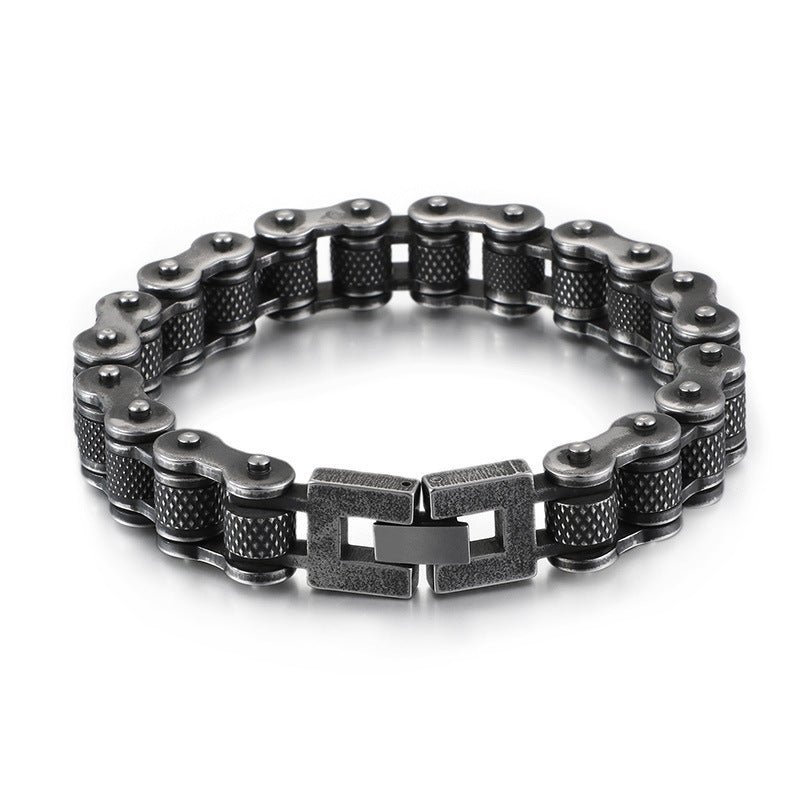 Bicycle Chain Bracelet - Titanium Steel