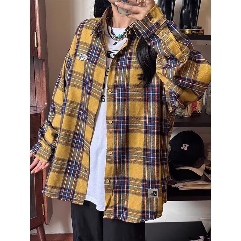 Long Sleeved Checkered Shirt