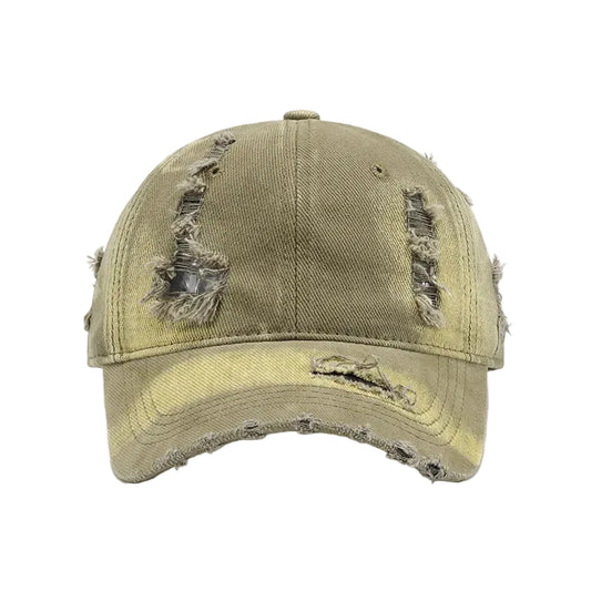 Distressed Adjustable Cotton Baseball Cap