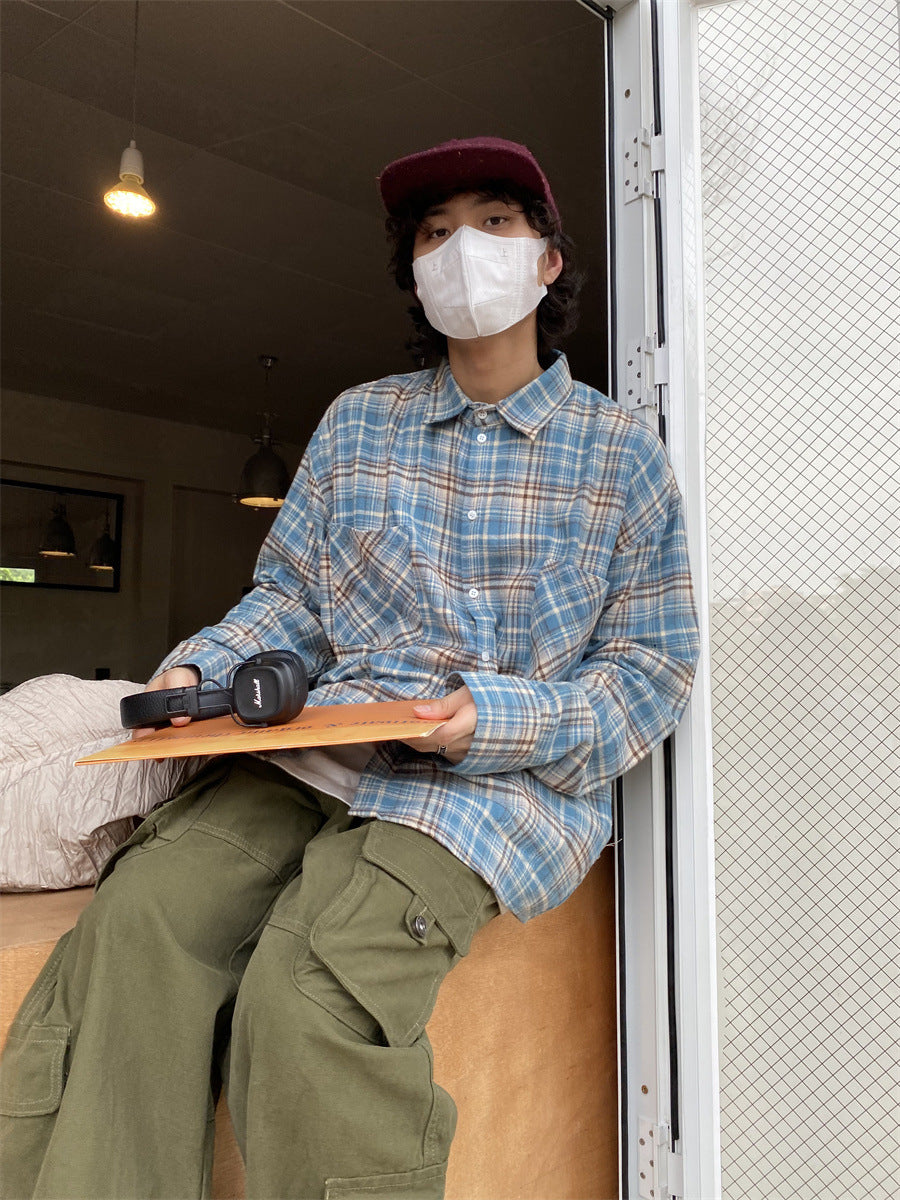 Men's Vintage Plaid Shirt