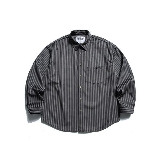 Corduroy Casual Loose Striped Long Shirt for Men