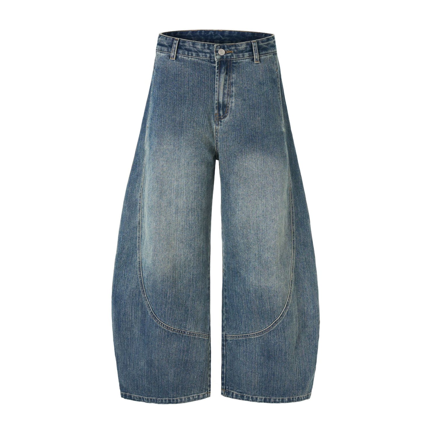 Retro Simple Tapered Denim Long Pants