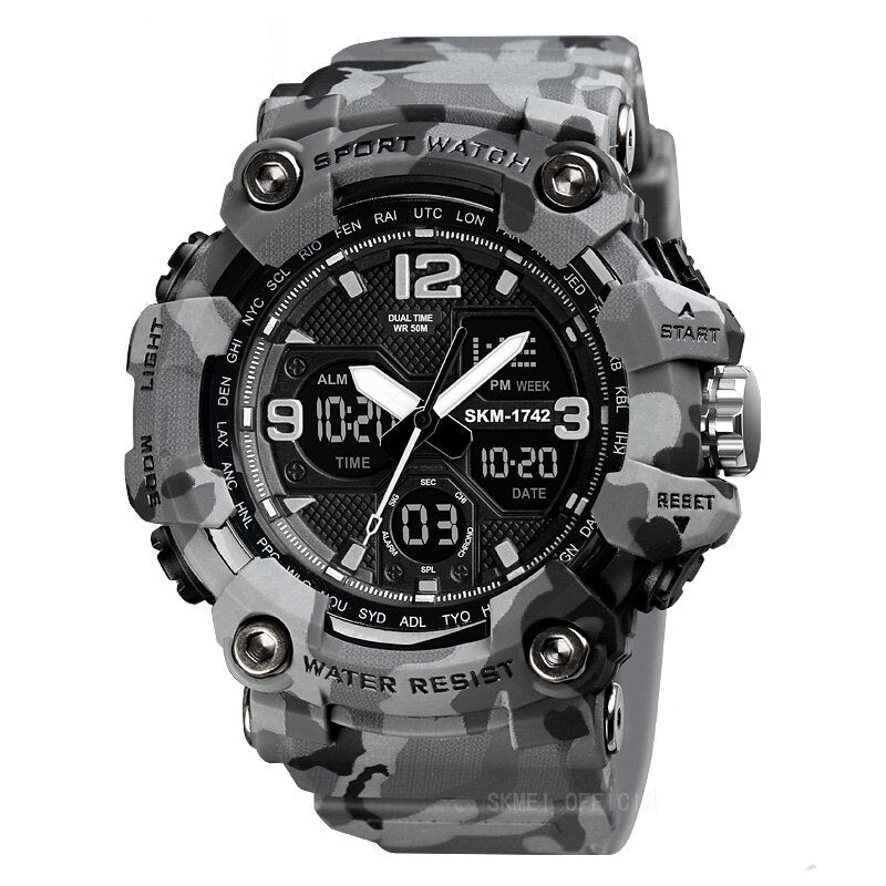 Shockproof Men's Watches - Waterproof Digital Sport Wristwatch