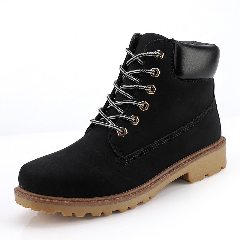 High Top Boots for Men Casual Baotou Workwear Shoes