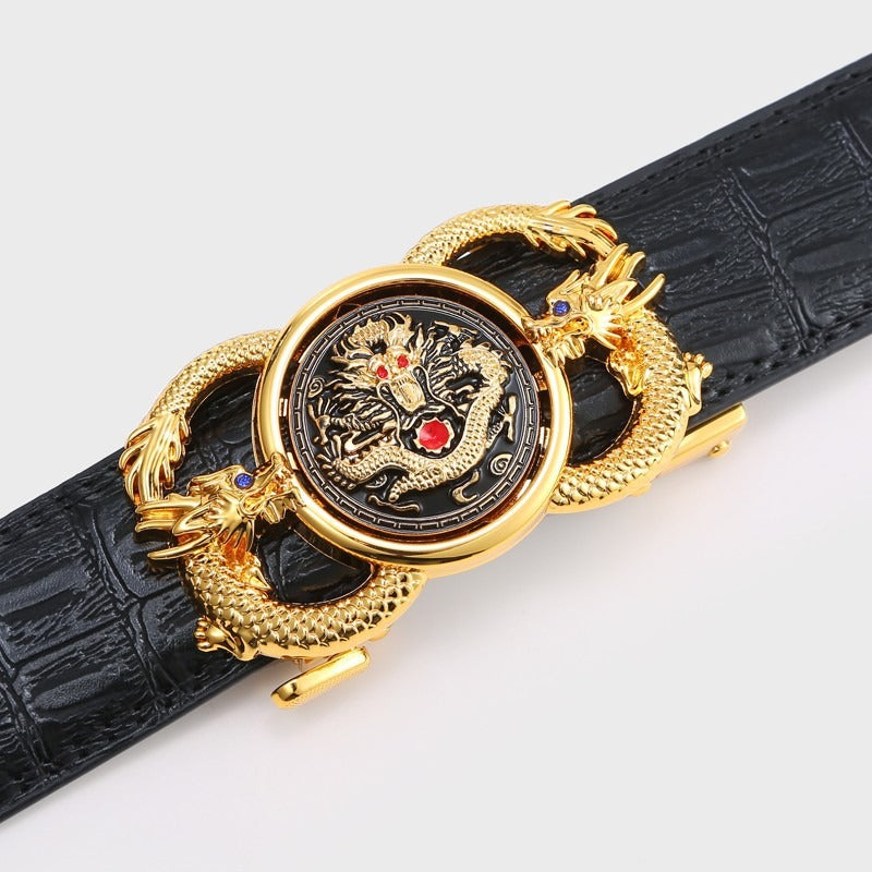 Men's Leather Year of the Loong Automatic Belt
