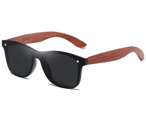 Natural Wooden Sunglasses for Men with Polarized Lenses in Original Wood