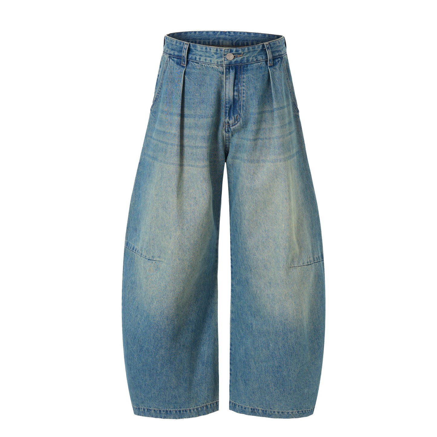 Retro Simple Tapered Denim Long Pants