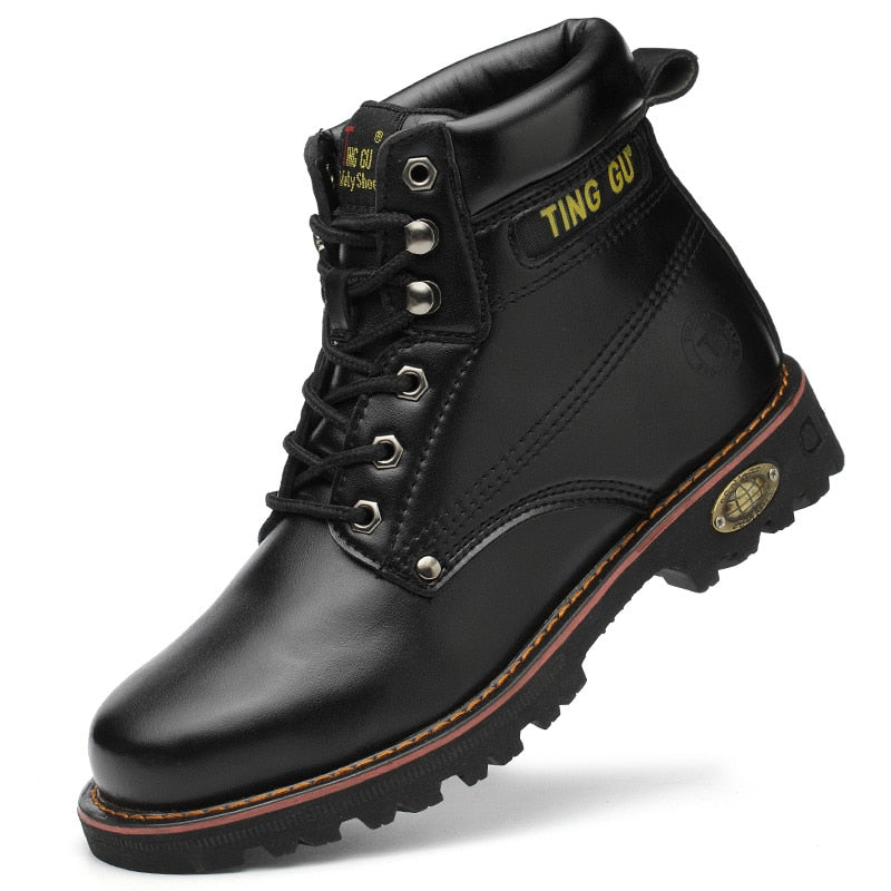 Steel Toe Shoes for Men - Safety Work Boots for Outdoor Use