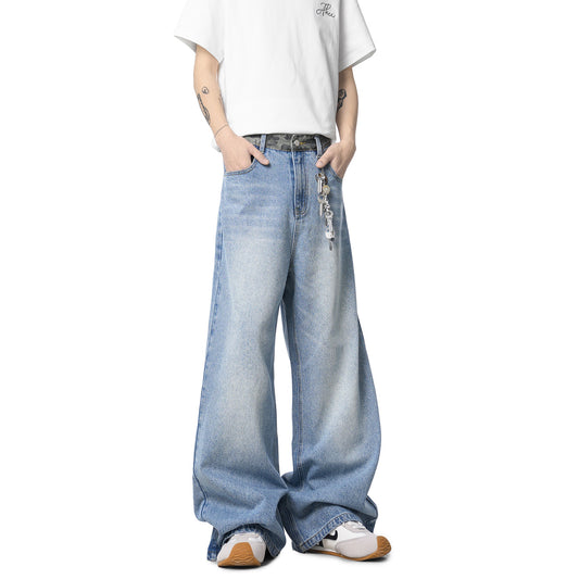 Straight Leg Floor-Length Denim Pants | Premium Japanese Denim Trousers