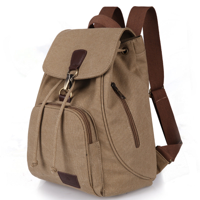 Retro  Outdoor Rucksack Canvas Backpack For School And Outings