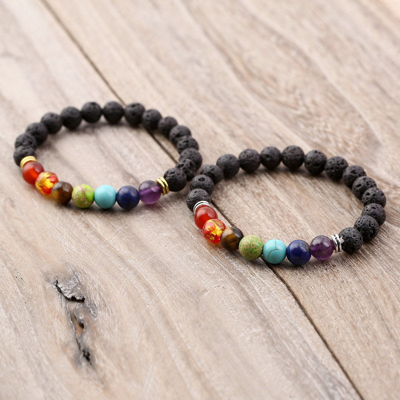 Alloy Jewelry Volcanic Stone Beaded Bracelet