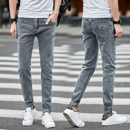 Distressed High-Quality Denim Skinny Jeans for Men