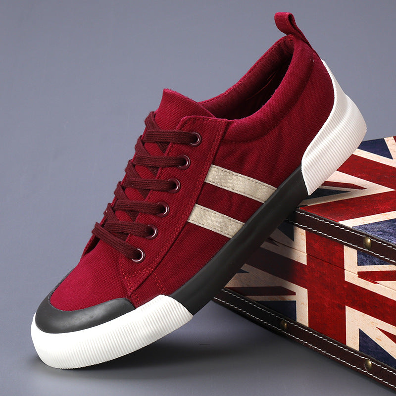 Men's Lightweight Breathable Canvas Low Top Sneakers