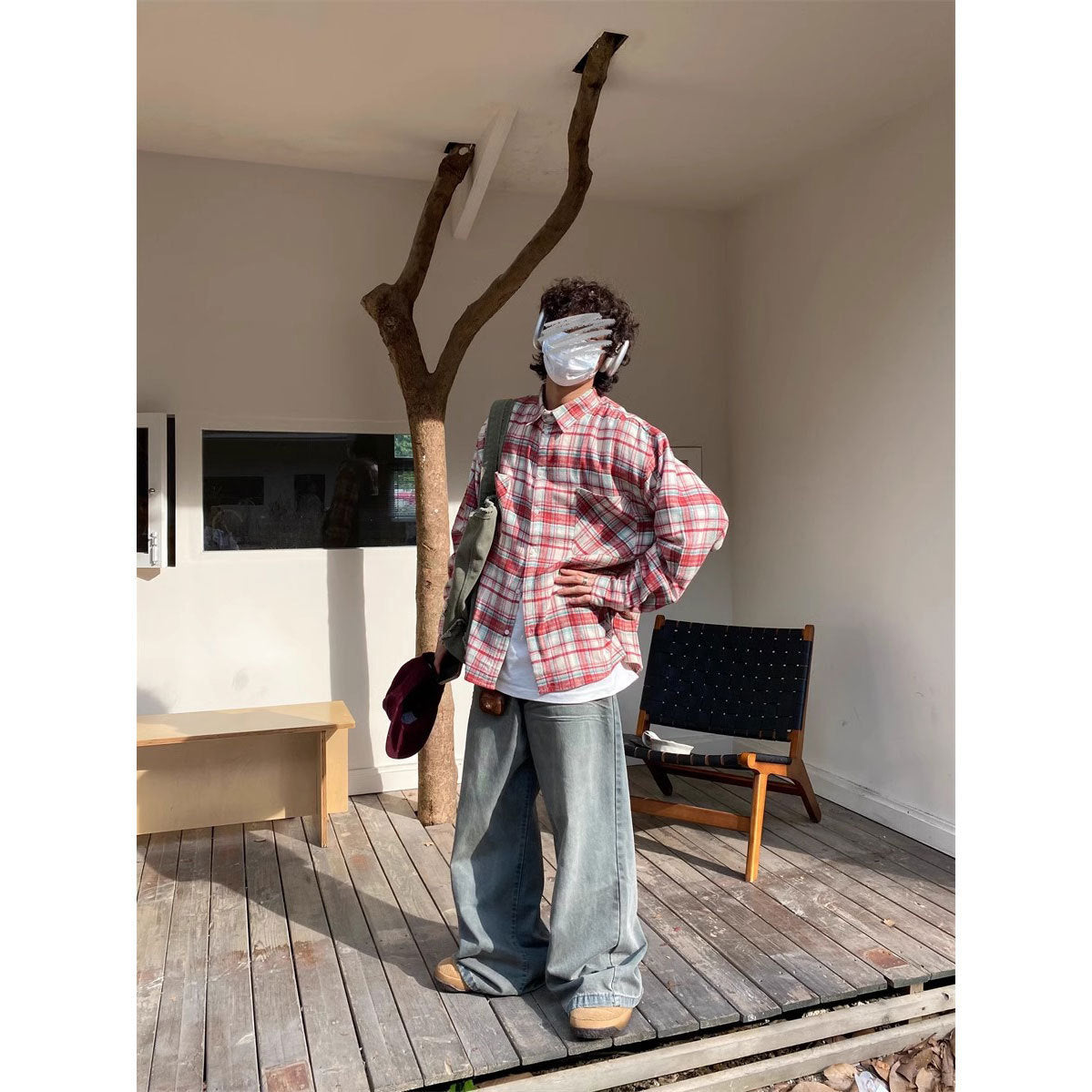 Men's Vintage Plaid Shirt